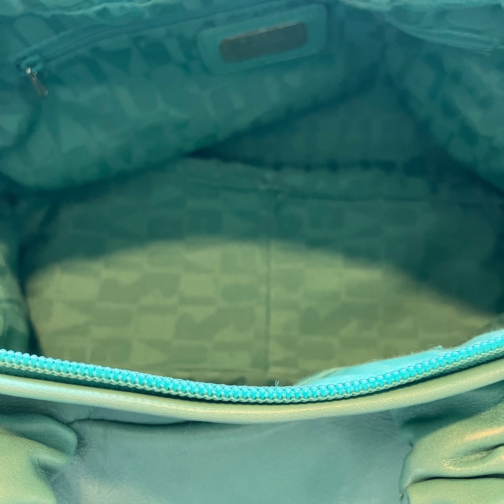 Furla Turquoise Leather Shoulder Bag authentic - Picture 8 of 13